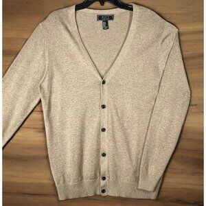 Forever 21 Men's Size Large Tan Button Front Lightweight Cardigan Sweater